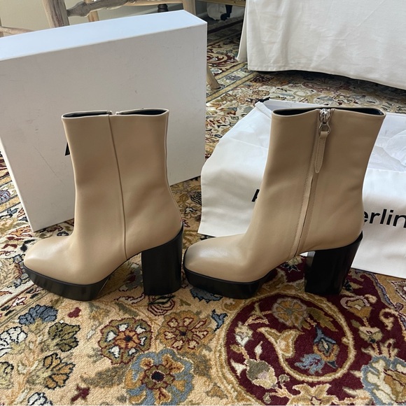 Aeyde Berlin Square Toe Heeled Boots - Picture 9 of 13